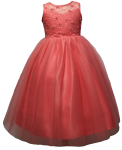 GIRLS CASUAL DRESSES  (0515720) CORAL